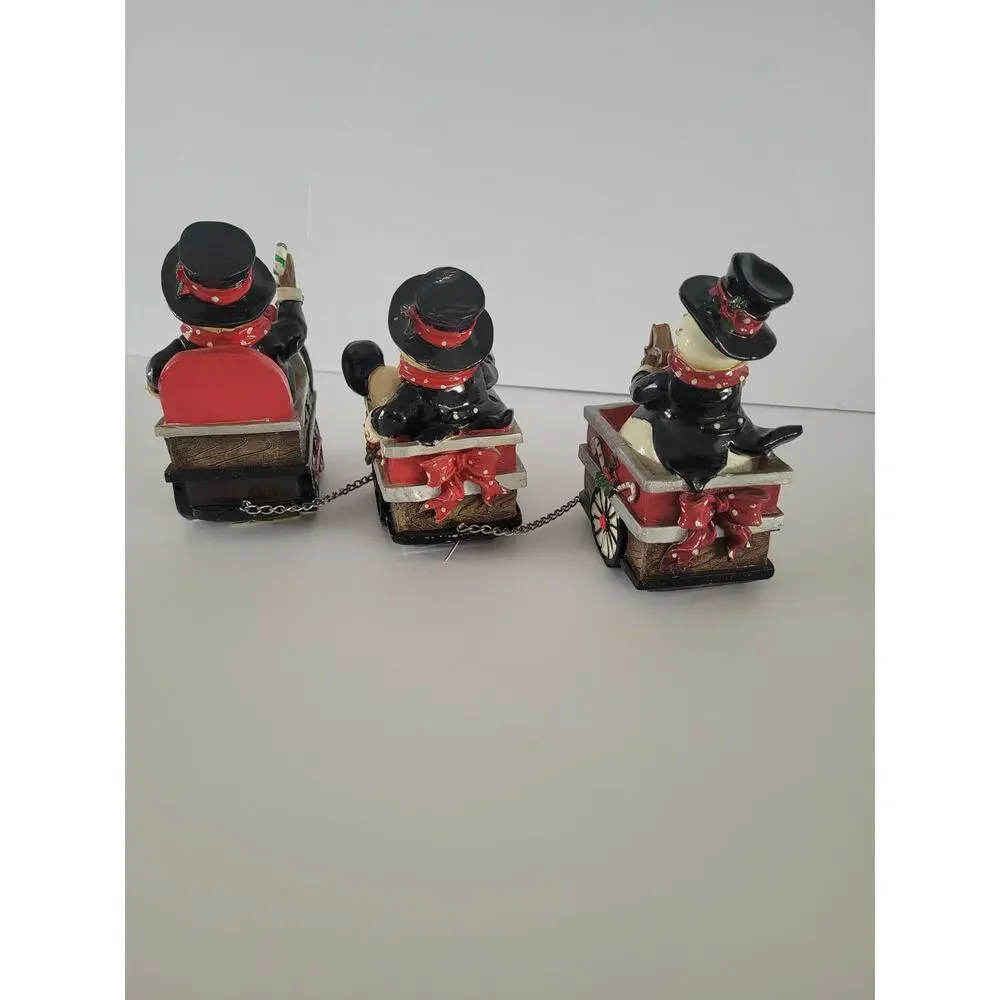 Snowman Christmas Train Musical Three Piece- FLAWED